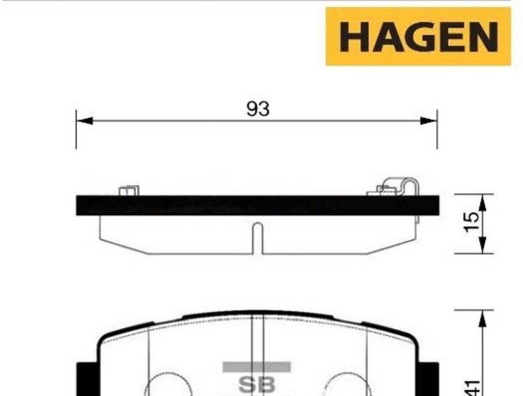 Колодки задние KIA CEED HB 09-12 SANGSIN BRAKE