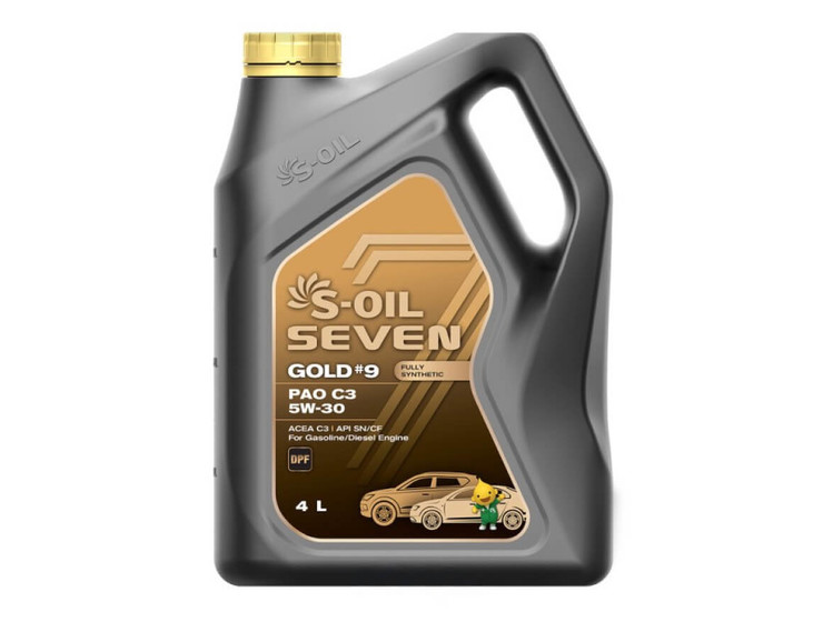 Масло моторное S-OIL 7 GOLD #9 PAO C3 5W-30 ACEA A3/B4