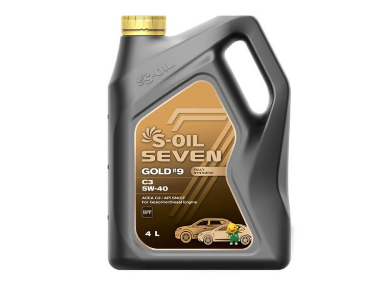 S-OIL Масло моторное SEVEN GOLD #9 C3 5W-40 4л